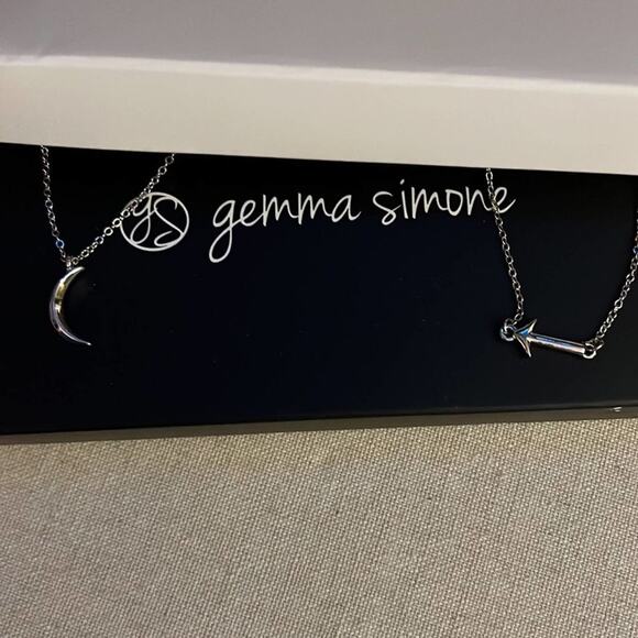 Gemma Simone to the moon and back set of necklaces NIB - Picture 5 of 5